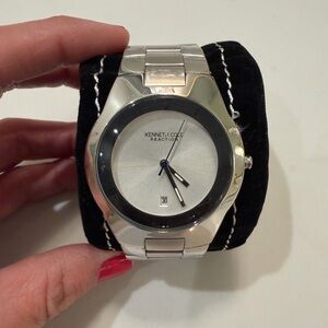 Kenneth Cole Reaction Silver and Black Watch